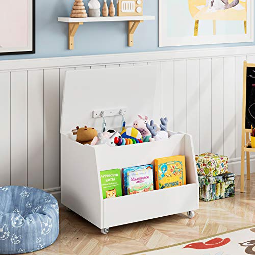 HOMECHO Kids Toy Box, Large Toy Chest Entryway Storage Bench