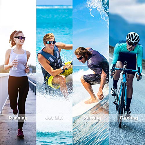 BEACOOL Gafas Ciclismo Hombre Mujer Gafas de Sol Deportivas Polarizadas Protección UV con Monturas Ligeras para Ciclismo Carrera Surf Golf Conduciendo