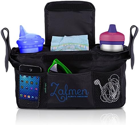 Stroller Organizer with Bonus Shoulder Strap - Baby Diaper Bag – Baby Accessory Bag – Baby Shower Gift – Water Proof &amp; Eco-Friendly baby bag – Fits all Stroller – Stroller Organizer Baby Jogger