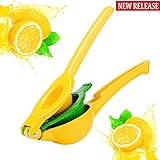 Lemon Squeezer - Lemon Juicer / Citrus Squeezer 2-in-1 Premium Quality Aluminum Alloy Citrus Juicer, Manual Lemon Lime Squeezer by Kaitsy