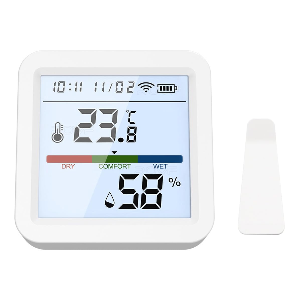 Hsthe Sea Room Thermometer Hygrometer, Bluetooth Digital Indoor Humidity Meter with Smart Alert and Data Storage, Temperature Monitor