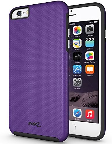 iPhone 6S Case, iPhone 6 Case, MoboZx [Premium Grippery] Dual-Layer [Rugged PC + Flexible TPU] Slim Protective Scratch-Resistant Shock-Proof Bumper For Apple iPhone 6/6S (Purple)