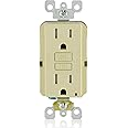 Leviton GFTR1-4W GFCI Outlet 4-Pack - Tamper-Resistant, 20A, 125V, White
