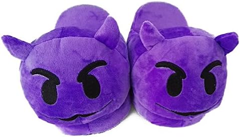 Emoji Slippers Cartoon Warm Plush Slipper Expression Men Women House Shoes Spring/Autumn/Winter,I