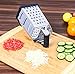 Utopia Kitchen Cheese Grater - 2 Pack - Vegetable Slicer - Stainless Steel - 6-Sides - 9.5 Inches Height - Rubber Handle - Non Slip Rubber Bottom
