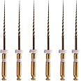 Easyinsmile X-Pro Gold Protaper NITI Rotary Files, 6PCS Endo Controlled Memory Files (S2 25MM)