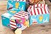 Treat Boxes - 24-Pack Paper Party Favor Boxes, Circus Carnival Design Goodie Boxes for Birthdays and Events, 2 Dozen Party Gable Boxes, 6 x 3.3 x 3.6 Inches