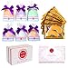 6 Large Bath Bombs Gift Set - 6 Anti-Wrinkle Eye Masks for Puffy Eyes/Dark Circles - USA Made No Stain Fizzies - Lush Natural Relaxation Gifts for Women, Mom, Birthday, Bridesmaids, Christmas