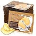 50 Pairs Under Eye Mask, Under Eye Pads Teenitor 24k Gold Eye Patches Collagen Eye Mask Crystal Gel for Anti-Aging Moisturizing Reducing Dark Circles Puffiness Wrinkles
