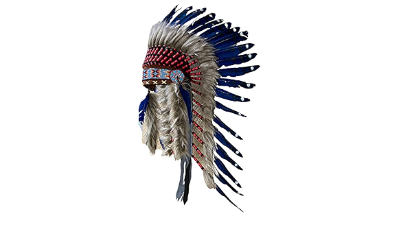 Chief Feathers Warbonnet Indian 