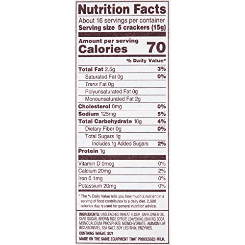 BACK TO NATURE CLASSIC ROUND CRACKERS – DAIRY FREE, NON-GMO, MADE WITH WHEAT FLOUR & SEA SALT, DELICIOUS & QUALITY SNACKS, 8.5 OUNCE