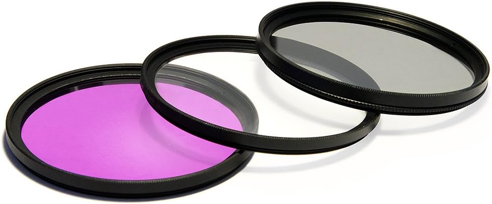 UV Ultra Violet + CPL Circular Polarizer + FLD Fluorescent Filter Kit for Nikon AF-S DX Micro-NIKKOR 40mm f/2.8G Lens