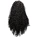 L Part Lace Front Wigs For Black Women Long Curly Heat Resistant Synthetic Hair Replacement Wigs Natural Black 26 Inch
