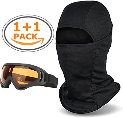 Balaclava - Windproof Ski Face Mask-Ski Goggles,Cold Weather Face Mask Motorcycle Neck Warmer Tactical Hood,Ultimate Thermal Retention in Outdoors Super Comfortable Hypo-allergenic Moisture Wicking