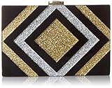 MILLY Metallic Diamond Box Clutch