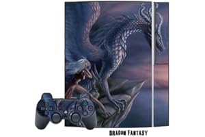 Mightyskins Protective Skin Decal Cover Sticker Compatible with PlayStation 3 Console + Two PS3 Controllers - Dragon Fantasy
