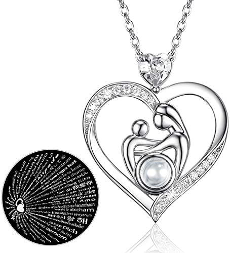 You are the Only One Sterling Silver Pink Gems Pendant Necklace Jewelry Gifts for Woman, 18"+2" Chain