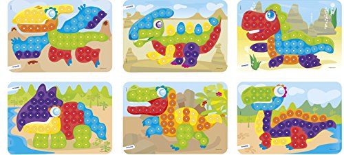 Interactive Peg Board Game with 90 Pegs & 6 Worksheets, 3/4"