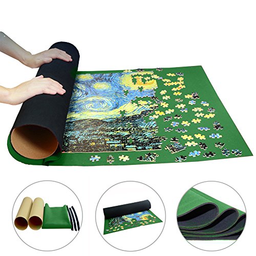 Buy Portable Jigsaw Puzzle Roll Up Mat Puzzle Saver Storage Felt Mat