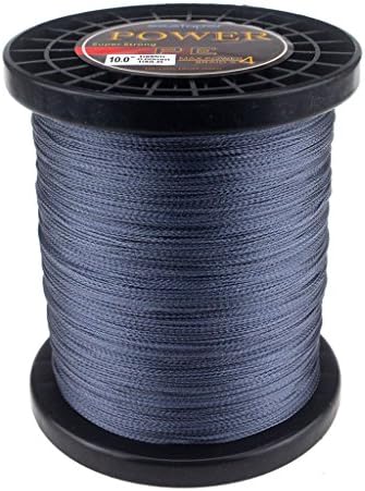 SeaToper Super Strong PE Braided Fishing Line 500M (547 Yards) 100LB Dark Grey