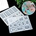 TOODOO Resin Casting Molds and Tools Set, Include Assorted Styles Silicone Molds, Stirrers, Droppers, Spoons, Hand Twist Drill and Screw Eye Pins for Pendant Jewelry Making, 125 Pieces Totally