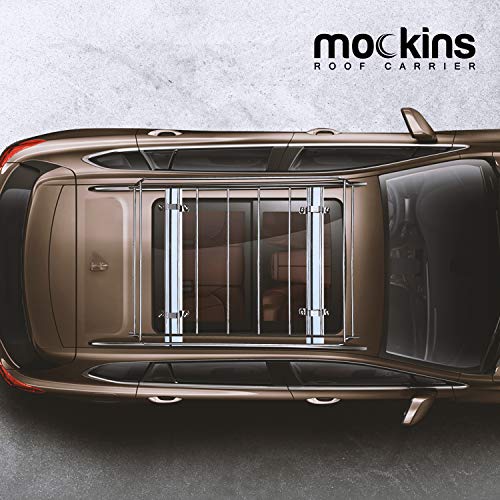 Mockins Roof Rack Rooftop Cargo Carrier with Cargo Net and Ratchet Straps The Steel Luggage