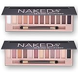 2 pcs 12 Color Naked Palette Eyeshadow Makeup Waterproof Glitter Shimmer Make Up Colors Naked Pigments Professional Eyeshadow Palette