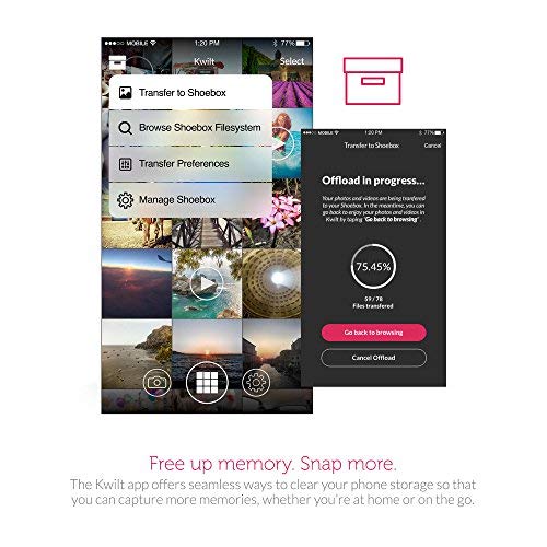 Kwilt Shoebox - iPhone Wireless Storage Expansion - Kwilt Shoebox - Android Wireless Storage Expansion Access from Anywhere. - Thumbnail 4
