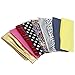 Bundle Monster 9pc Girls Assorted Fashion Rabbit Ear Wired Hair Tie Scarf Wrap