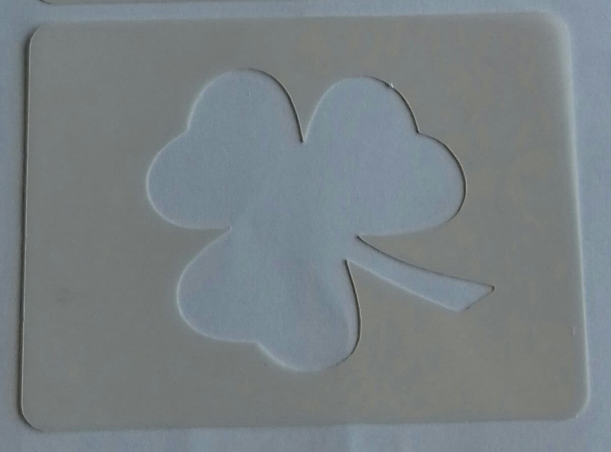 2 x Shamrock face painting stencils reusable many times Ireland football sport Euros 2016 cricket Irish rugby