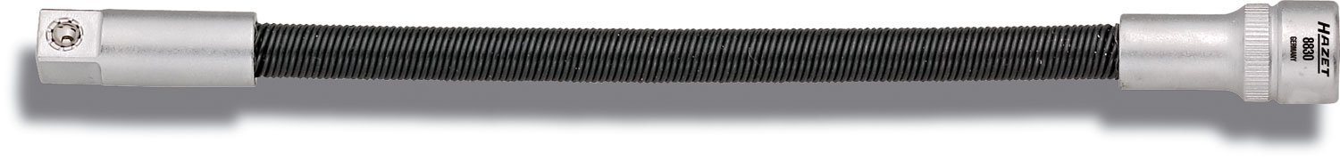 HAZET prolunga flessibile per chiavi a bussola 8830, uscita: quadrata 10 mm (3/8 di pollice), gli alberi consentono di aggirare i bordi di interferenza, con bloccaggio a sfera, lunghezza 0,21 cm