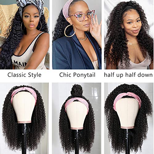 Beauty Forever Afro Kinky Curly Half Wigs Human Hair For Women, 10A