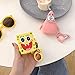 Airpods Case, 3D Cute Cartoon Airpods Cover Soft Silicone Rechargeable Headphone Cases,Shockproof Protective Premium Silicone Cover and Skin for Apple AirPods 1st/2nd Charging Case (Patrick Star)