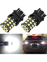 ENDPAGE 3157 LED Bulb White 6000K 1000 Lumens Super Bright 12-24V Non-Polarity, 2-pack, Replacement for 3156 3057 3056 and Works as Back Up Reverse Lights, Tail Brake Lights, Turn Signal Blinkers