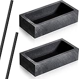 4 Pieces Graphite Ingot Mold Set Includes 2 Pieces