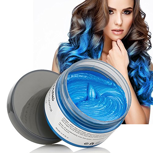 Ms.dear instant blue hair color wax, temporary hairstyl…