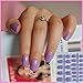 Shiny Face Light Charming Purple 24 Pcs Sweet Candy Short Artificial False Fake Nails Full Wrapped Tips P76