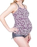 Oceanlily Drawstring Women's Swimsuit Tankini Top Polka Dot