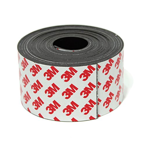 TAQTON Flexible Magnetic Tape - 2 Inch x 10 Foot. Industrial Strength With Adhesive Back for All DIY, Home and Industrial Needs