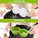 Egg Poacher, Cozzine Egg Cooker Silicone Egg Poaching Cups with Ring Standers, NonStick Boiled Egg Maker For Microwave or Stovetop Egg Cooking, BPA Free