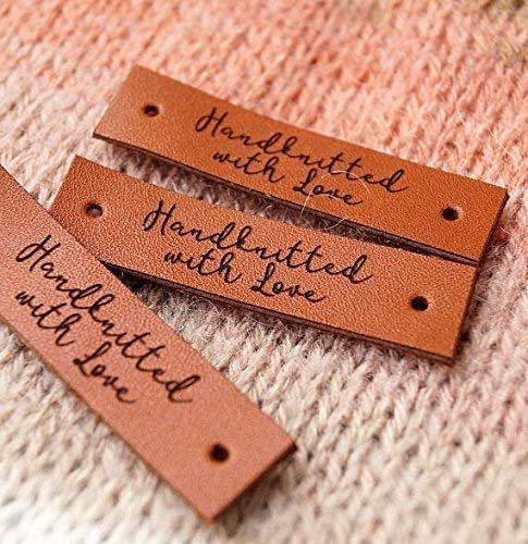 amazoncom leather labels for crochet labels for knitting custom