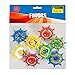 Plastic Star Spinning Tops 1.5 Inches - Pack Of 16 - Assorted Colors And Designs - Spin Tops For Kids, Great Party Favors, Bag Stuffers, Fun, Toy, Gift, Prize - By Kidsco