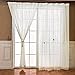 ZHH Handmade Embroidered Openwork Panels 59 by 70-inch Cord Crochet Curtain,Polyester White Sheer