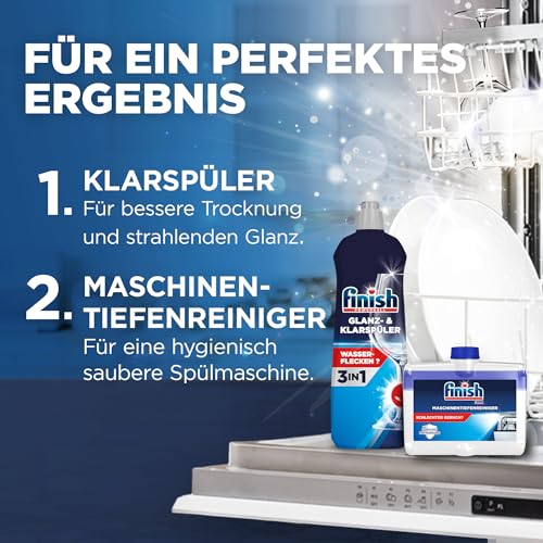 Finish Quantum Infinity Shine Spülmaschinentabs – kraftvolle Reinigung, Fettlösekraft und Glanz – 83 Finish Caps 10
