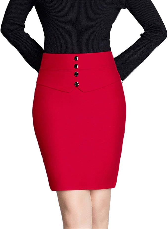 Jupe Crayon Dentelle Élégante - Femme - Genou - Taille Haute - Bureau Ou Sortie - SOLY HUX - 11