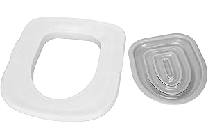 HZTYYIER Cat Toilet Training System, Removable Universal Tray, Gray Inner Support, White