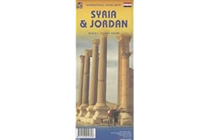 Jordan 1:610,000 & Syria 1:740,000 Travel map