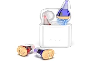 CIS Hearing Aids, Wireless Rechargeable Hearing Amplifier, OTC Hearing Aids with Magnetic Charging Case, 2 Channel Digital in Ear Noise Cancelling Hearing Devices for Seniors