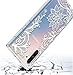 Thinkart Designed for Galaxy Note 10 Case White Flower the Transparent Hard PC Back Slim and TPU Grip Bumper Case Compatible for Samsung Galaxy Note 10 Phone (White Flower)