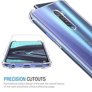 iVoler Cover per Oppo Reno2 / Oppo Reno 2, Antiurto Custodia con Paraurti in TPU Morbido e 3 Pezzi Pellicola Vetro… - immagine 5